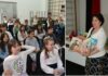 Третоодделенци од ООУ ,,Петар Мусев“од Богданци на средба со писателката Јадранка Клисарова (ФОТО)