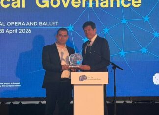 Општина Струмица доби признание од ЕУ за проектот „Вело Струмица“, наградата ја прими градоначалникот Петар Јанков