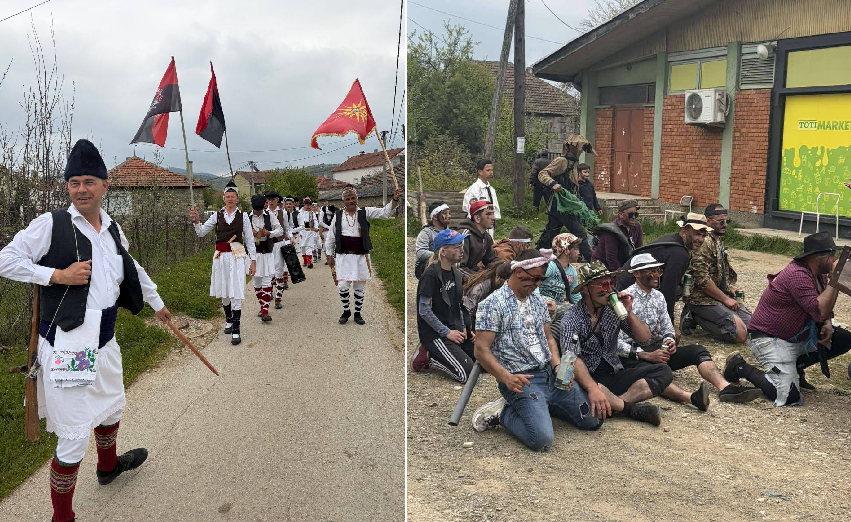 ФОТО: Во струмичко Костурино прикажана традицијата – борба меѓу џамалџии и разбојници, како потсетник како сами си го бранеле селото