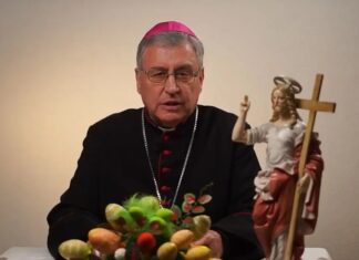 Велигденска порака на бискупот Киро Стојанов – Исус Христос ни овозможи да бидеме сведоци на надежта и спасението и носители на светлината и правдата