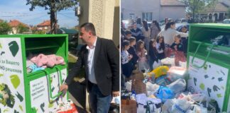 Место на депонија, еден тон текстилен отпад заврши во специјални контејнери – успешна акција во Општина Василево