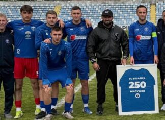 Александар Милушев одигра 250 натпревари во дресот на Беласица – од клубот му се заблагодарија за лојалноста