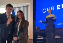Евроамбасадорот Рокас ја покани Тина Русева да дојде од Германија за да ја испее македонската химна на приемот за Денот на Европа