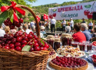 Утре Црешијада во струмичко Вељуса – ќе има музика, забава но и многу специјалитети со цреши !