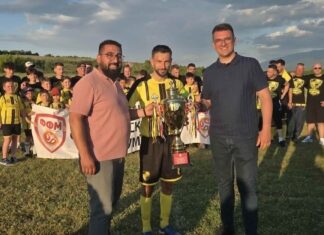 Славје во Ново Село – ФК Огражден стана ШАМПИОН во Лигата на ОФС Струмица и го крена победничкиот пехар