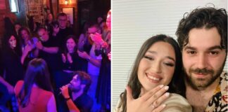 Гитаристот на „Yu For You“ Зоран на песната ,,Дали знаш да те волим“ клекна и со slide за гитара ја побара Ели за сопруга (ФОТО)