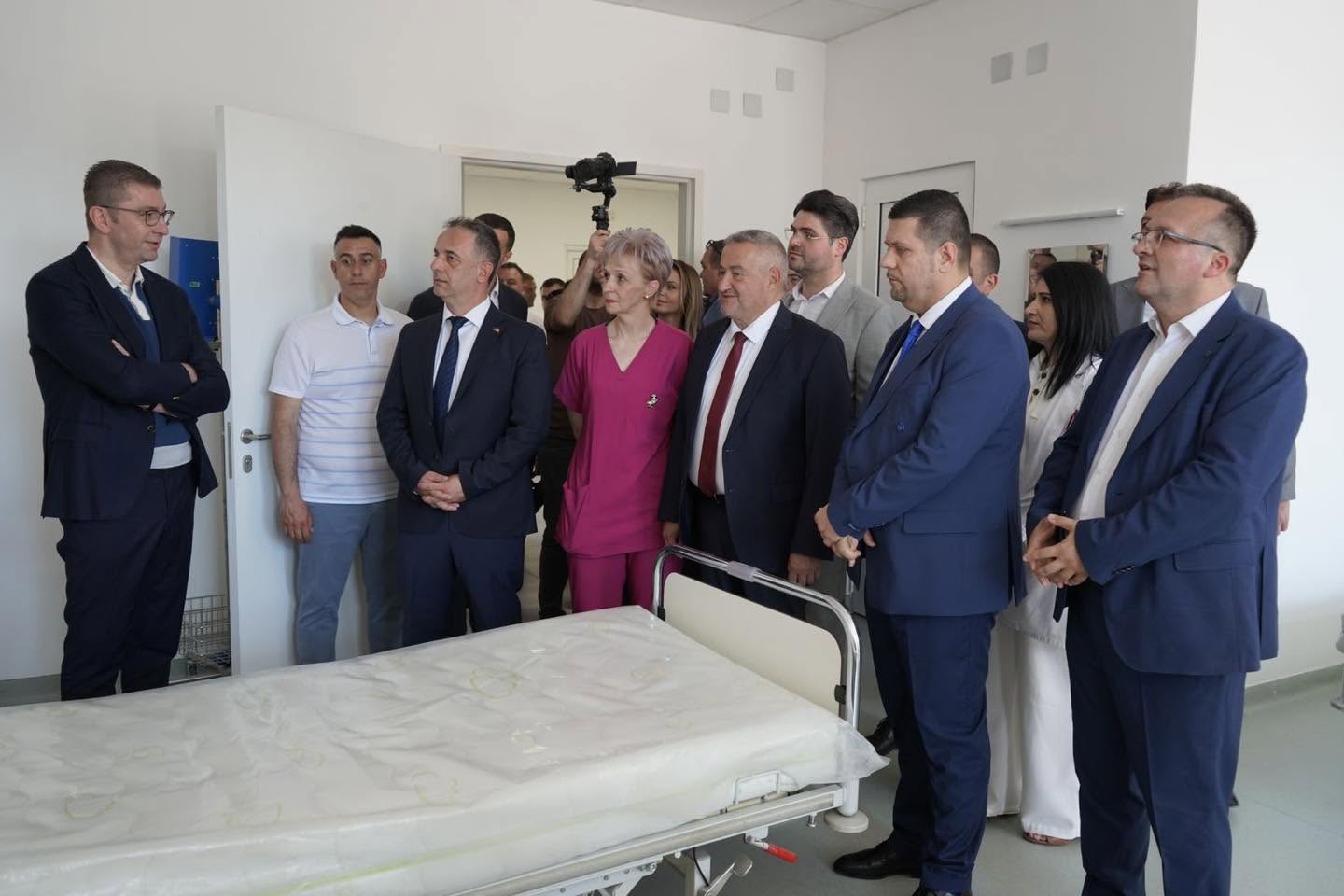 Мицкоски: Во септември ќе биде пуштено новото болничко крило на струмичката болница кое почна да се гради пред 40 години