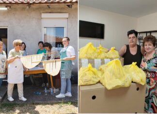 80 жени од Македонија сукаа јуфки во дојранско Фурка и откако се исушија ги донираа за социјално загрозени семејства (ФОТО)