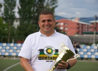 Ѓорѓе Стојчев кој со младинците на Брера Струмица ја освои двојната круна сега е назначен за прв трнер во клубот за Втората лига !