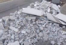 Реновирал и градежниот шут го оставил на тротоар на ул „Кољо Орцев“ во Струмица, инспекторите му изрекоа прекршочни глоби