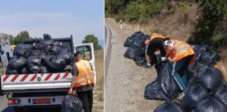 Десетина камиони отпад фрлен покрај државните патишта во регионот собраа лицата кои издржуваат казна затвор во Струмица (ФОТО)