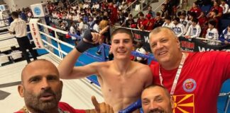 Глигор Николов од Василево стана СВЕТСКИ ШАМПИОН во кик бокс – златен во својата категорија на првенството во Италија !