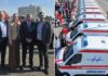 Најмалку три амбулантни возила за Струмица – во Скопје промовирани 100 те нови возила за Итната медицинска помош (ФОТО)