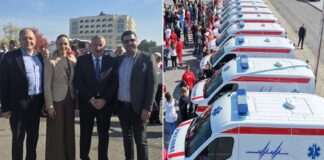 Најмалку три амбулантни возила за Струмица – во Скопје промовирани 100 те нови возила за Итната медицинска помош (ФОТО)