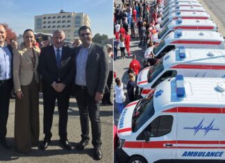Најмалку три амбулантни возила за Струмица – во Скопје промовирани 100 те нови возила за Итната медицинска помош (ФОТО)